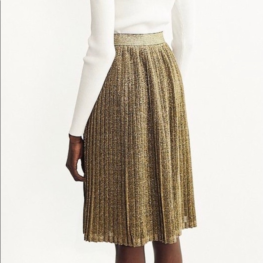 JUST FEMALE lemaire skirt gold lurex sizeS NWT